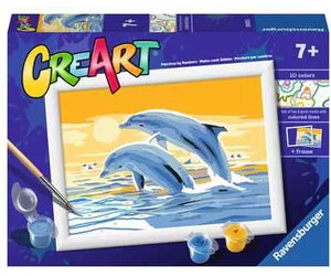CreArt Peinture à numéro CreART Duo de dauphins 4005556200733