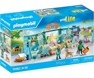 Playmobil Playmobil 71742 Hôtel des animaux soigneurs, chiens et chats 4008789717429