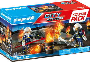 Playmobil Playmobil 70907 Starter Pack Pompiers et incendie 4008789709073