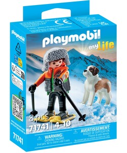 Playmobil Playmobil 71741 Jeune garçon en raquettes avec Saint-Bernard 4008789717412