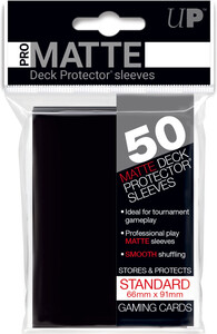 Ultra PRO Protecteurs de cartes Standard PRO-Matte noir 66x91mm 50ct 074427827281