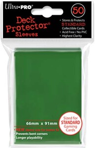 Ultra PRO Protecteurs de cartes Standard PRO-Gloss vert foncé 50ct 66x91mm 074427826710