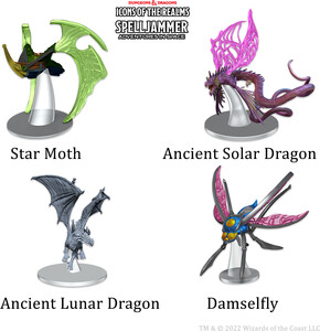 NECA/WizKids LLC Dnd Painted Minis icons 24: Spelljammer Ship Scale Astral Elf Patrol 634482961797