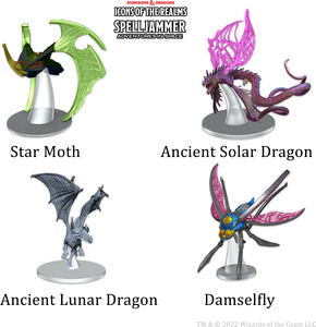 NECA/WizKids LLC Dnd Painted Minis icons 24: Spelljammer Ship Scale Astral Elf Patrol 634482961797