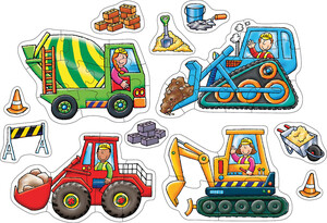 Orchard Toys Casse-tête 4x2 8x2 camions de contruction 5011863301017