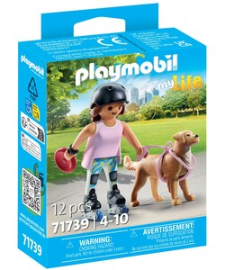 Playmobil Playmobil 71739 Jeune fille rolleuse avec Retriever et accessoires 4008789717399