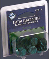 Fantasy Flight Games Pièces de jeu jetons vert plastique 9781589948297