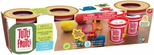 Tutti Frutti Pâte à modeler 3 pots + moules sans gluten (fr/en) 061404171581
