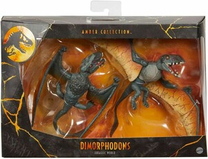 Mattel Jurassic World- Amber Collection Mid-Sized Dino Dimorphodons 887961972283