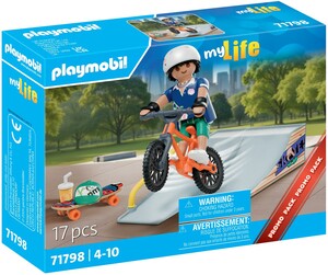 Playmobil Playmobil 71798 Rider avec rampe, skate et BMX 4008789717986