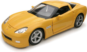 New-Ray Toys 1970 Chevrolet Corvette jaune 1:24 Die cast *