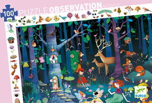 Djeco Casse-tête 100 Observation - Forêt enchantée 3070900075047