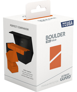 ultimate guard Ultimate Guard Deck Box Boulder 100+ solid orange 4056133029285