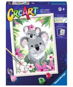 Ravensburger CreArt Peinture à numéro CreART Koalas câlins 4005556200504