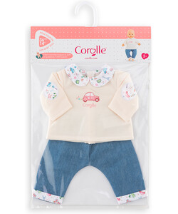 Corolle Corolle vêtement (36cm) - Week-end à Paris - t-shirt manches longue et jeans 4062013141695