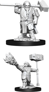 NECA/WizKids LLC Dnd unpainted minis wv11 male dwarf cleric 634482900031