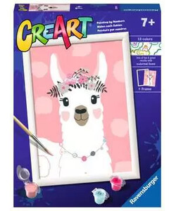 Ravensburger CreArt Peinture à numéro CreART Lama modèle 4005556289349