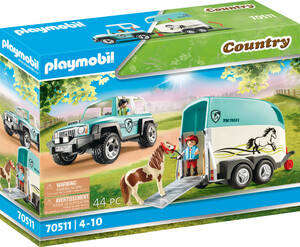 Playmobil Playmobil 70511 Voiture et van pour poney 4008789705112
