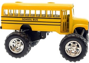 Autobus scolaire (monster) 5" métal à rétro-friction (unité) (varié) 068618070808