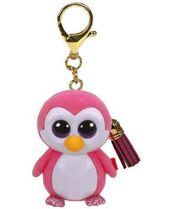 Ty GLIDER - penguin pink mini boos clip 008421250721