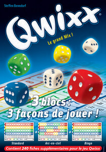 Gigamic Qwixx (fr/en) ext Recharge 01 Le grand mix (240 fiches) 3 façons de jouer 3421272110438