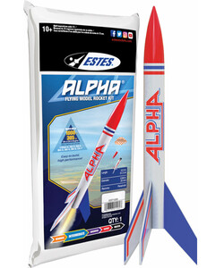 Estes Alpha bagged rocket kit-skill 1 047776012257