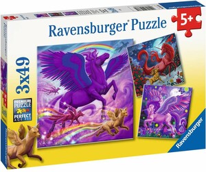 Ravensburger Casse-tête 49x3 Créatures magiques 4005556056781