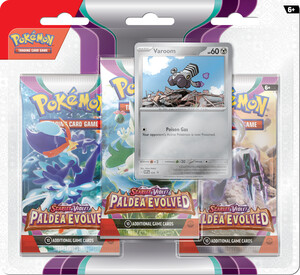 nintendo Pokemon Scarlet & Violet Paldea Evolved 3pk blister Varoom *