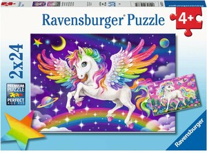 Ravensburger Casse-tête 24x2 Licorne et Pégase 4005556056774