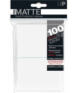 Ultra PRO Protecteurs de cartes Standard PRO-Matte 100ct 66x91mm blanc 074427845131