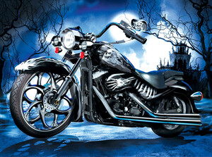 SunsOut Casse-tête 1000 Motocyclette squelette (Skeleton Ride) SunsOut 67977 796780679771
