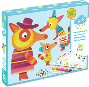 Djeco Peinture pour les petits / La famille renard 3070900098978