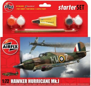 Airfix Modèle à coller avion Hawker Hurricane MkI 1/72 5014429551116