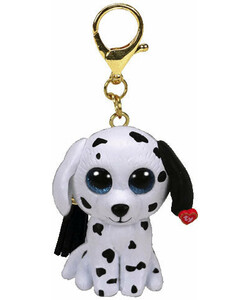 Ty fetch - dog white mini boos clip 008421250691