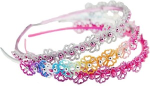 Creative Education Bijou Glitter & Glam Headband, 2 x multi, 2 x pink, 2 x silver 771877890093