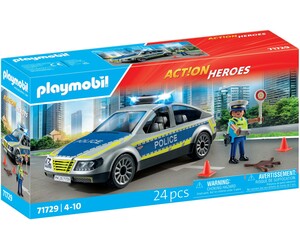 Playmobil Playmobil 71729 Voiture de police avec sirene et gyrophare 4008789717290