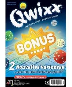 Gigamic Qwixx (fr/en) ext Recharge 02 Bonus (Bloc 160 fiches) 3421272933310