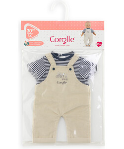 Corolle Corolle vêtement (30cm) - T-shirt et saloppette écru 4062013110950