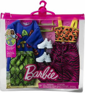 Mattel Barbie - Ensemble double vêtements Fashion Modèle 8 194735094028