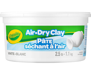 Crayola Air Dry Clay, 1.13 kg bucket - White 071662550509