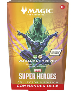 Wizards of the Coast MTG Marvel super heroes - commander collectors edition deck Wakanda Forever MTG