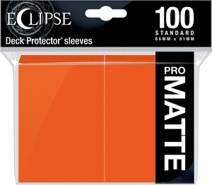 Ultra PRO Protecteurs de cartes mtg Eclipse PRO-Matte Orange 100ct 074427156190