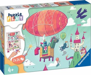 Ravensburger Casse-tête 24x2 puzzle&play Fête au royaume 4005556055968