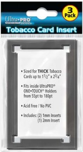 Ultra PRO Protecteurs de cartes One Touch Tobacco Frame Insert 1-1/2" x 2-3/4" (38.1 mm x 69.85 mm) 3ct 074427824273