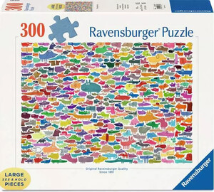 Ravensburger casse-tête Casse-tête 300 Large 387 chiens et un chat 4005555018377