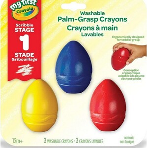 Crayola Mes premiers crayons à main lavables oeufs (3) 063652690500