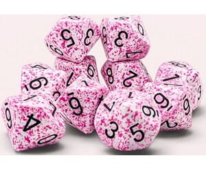 Chessex Dés 10d10 Speckled pink 601982075996