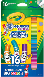 Crayola marqueurs lavables 16 mini pip-squeaks 063652231604