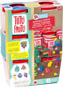 Tutti Frutti Pâte à modeler scintillant 6 pots(fr/en) 061404150715