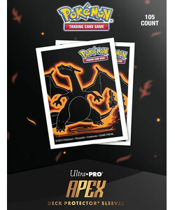 Ultra PRO Pokemon Protecteurs de cartes 66x91mm 65ct Apex - Neon Kanto Charizard 105ct 074427166564